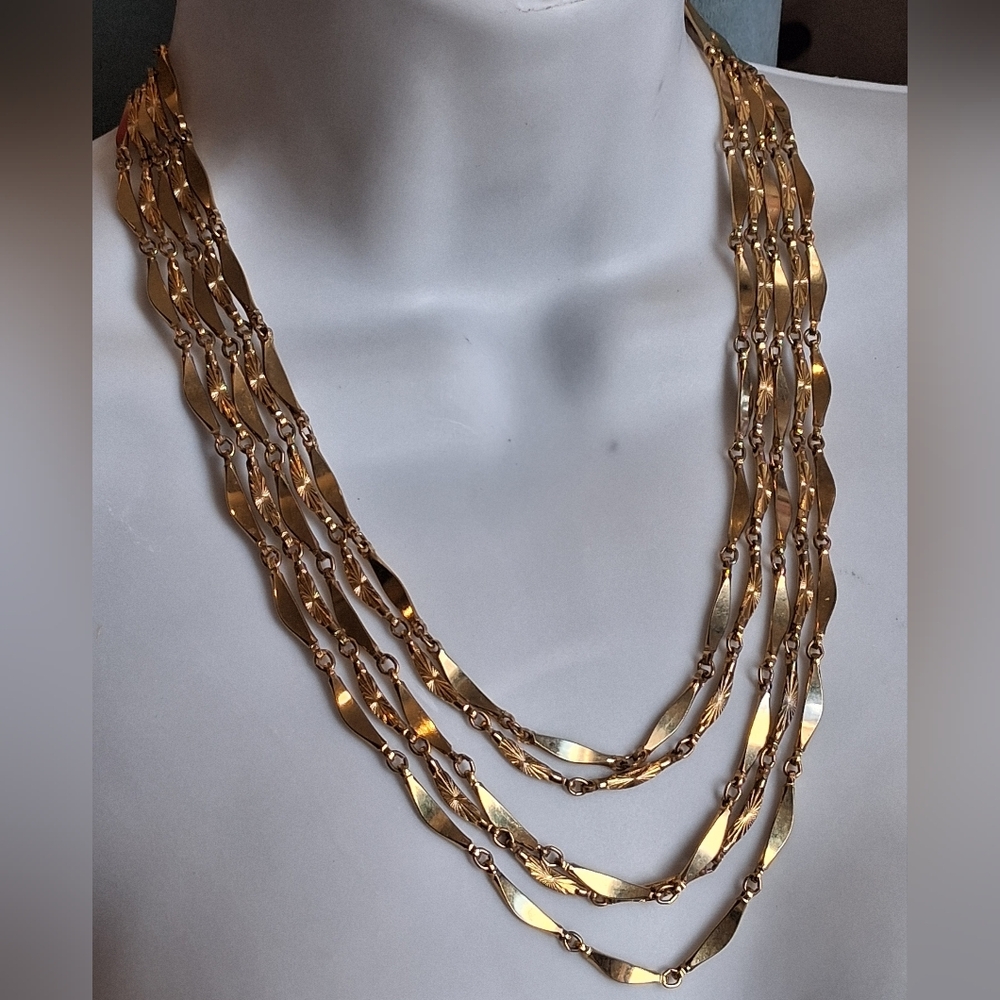 Etched Layered Necklace